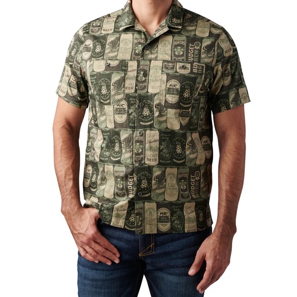 5.11 Mesh 99 Cans of Beer Button Down Shirt🍺 - Picture 1 of 12